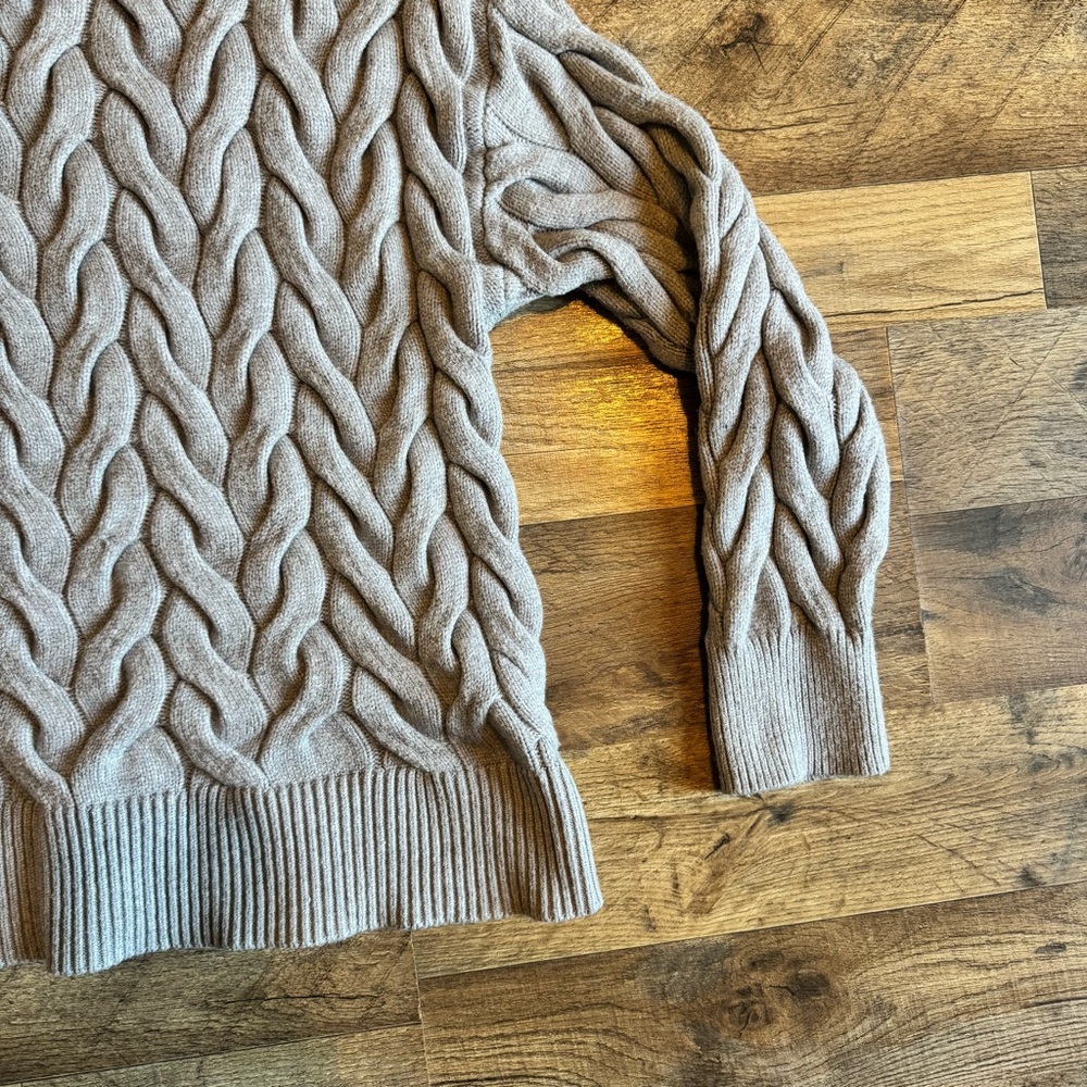 Philosophy Snow Globe | Cable Knit Sweater | Cottagecore Academia Normcore | - Picture 11 of 14